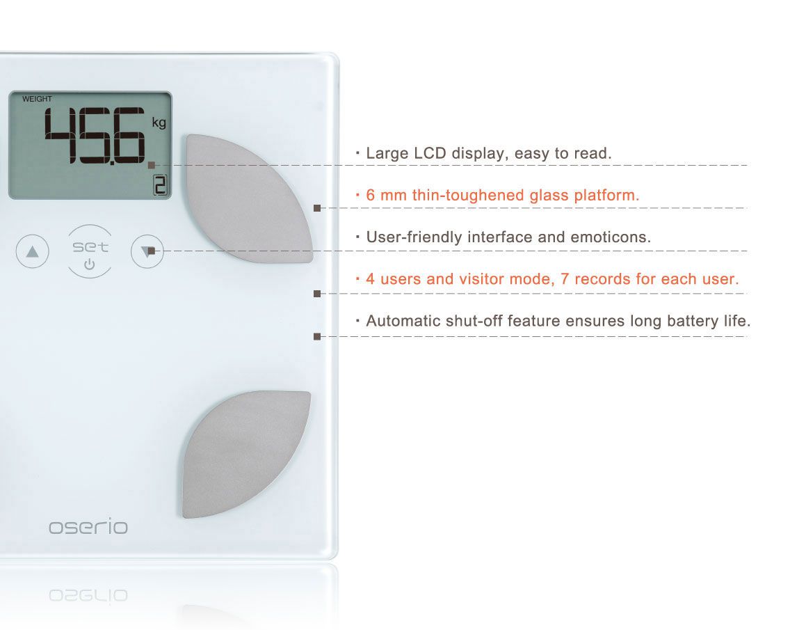 Body Fat Scale with Tempered Glass – High Accuracy MemoryTrack Digital  Bathroom Scale – EMPO Inc.